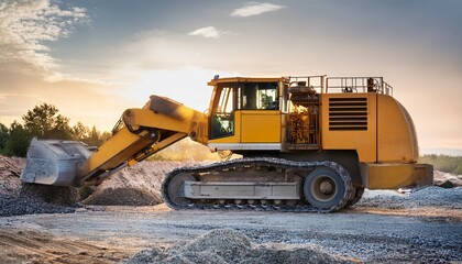 Obraz premium crusher machine in action effectively processing reinforced concrete this machine with crusher technology is designed for efficient handling of reinforced concrete materials