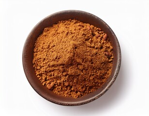 garam masala spice blend for vegetarian or meat dishes isolated on white