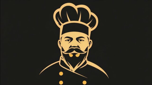 A man with a chef hat and beard. He is smoking a cigarette. The  is black and white