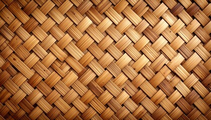 Close-up of interlaced bamboo or rattan weave—evoking tradition, sustainability, and tactile elegance in minimalist cultural craftsmanship.