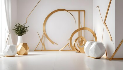 Photo interior modern design room 3d illustration