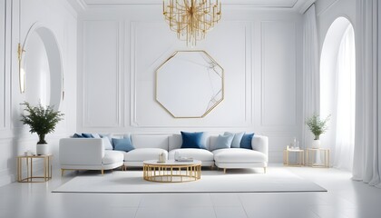 Photo interior modern design room 3d illustration