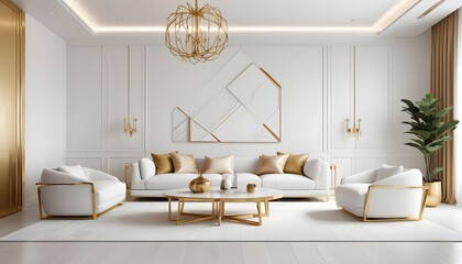 Photo interior modern design room 3d illustration