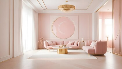 Photo interior modern design room 3d illustration