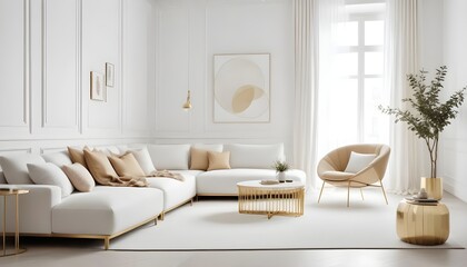 Photo interior modern design room 3d illustration