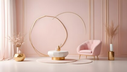 Photo interior modern design room 3d illustration