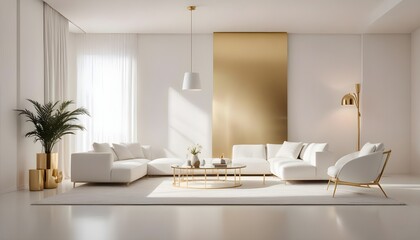 Photo interior modern design room 3d illustration