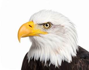 Obraz premium American Bald Eagle on Constitution Scroll Symbolizing Freedom and Democracy. Bird document represent liberty government idea.