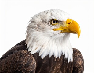 Obraz premium American Bald Eagle on Constitution Scroll Symbolizing Freedom and Democracy. Icon represent liberty government document america.