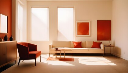 Fototapeta premium Photo interior modern design room 3d illustration