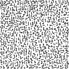 Hand-Drawn Abstract Pattern. Black and White Doodle Background. Abstract Texure. Abstract Doodle Pattern