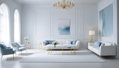 Photo interior modern design room 3d illustration