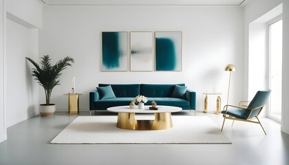 Photo interior modern design room 3d illustration