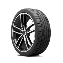 Fototapeta premium Car Wheel isolated on white background