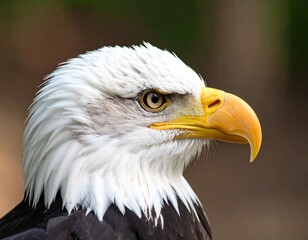 Obraz premium American Bald Eagle on Constitution Scroll Symbolizing Freedom and Democracy. Bird emblem document represent liberty governance nation.