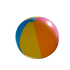 Clorful Inflatable beach ball, png file with no background