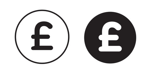 Pound symbol icon. Pound sign . Money symbol . Vector illustration
