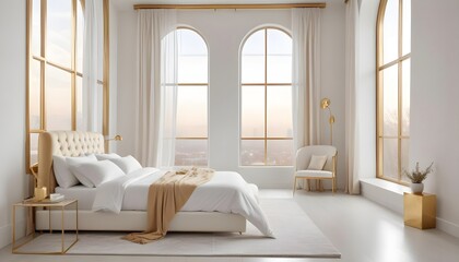 Photo interior modern design room 3d illustration