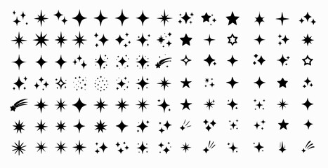 A premium collection of 100 unique star and sparkle icons, designed to elevate any creative project with a touch of magic and elegance