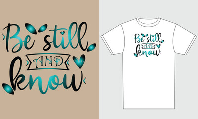 Typography design for T-shirt Mockup. 