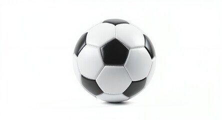 Naklejka premium Classic Black and White Soccer Ball Perfect for Game Day Practice