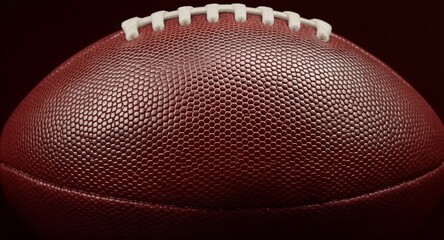 Fototapeta premium Close-Up of Football Texture Gridiron Sports Background