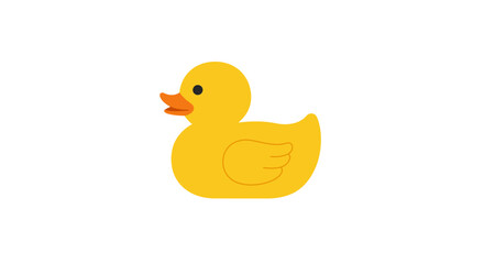 Fototapeta premium Iconic yellow rubber duck bath toy. A symbol of childhood, cleanliness, and playful water fun.