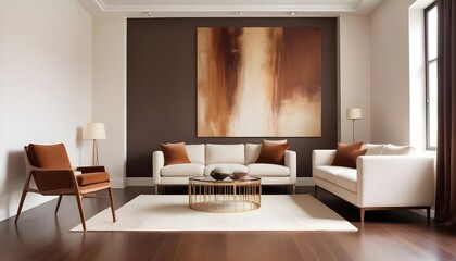 Photo interior modern design room 3d illustration