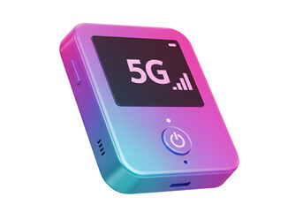 Modern 5G Mobile Wi-Fi Router – Cutting-edge wireless technology design concept for high-speed internet access, showcasing the future of digital connectivity.