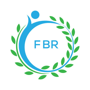 FBR letter logo. FBR blue image on white background. FBR Monogram logo design for entrepreneur and business. . FBR best Sports club logo.
