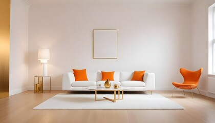 Photo interior modern design room 3d illustration