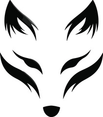 Stylized fox head illustration
