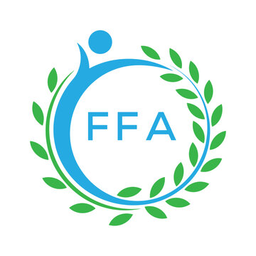 FFA letter logo. FFA blue image on white background. FFA Monogram logo design for entrepreneur and business. . FFA best Sports club logo.
