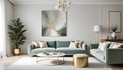 Photo interior modern design room 3d illustration