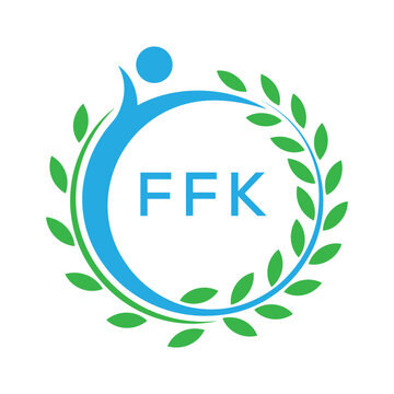 FFK letter logo. FFK blue image on white background. FFK Monogram logo design for entrepreneur and business. . FFK best Sports club logo.
