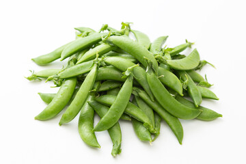 スナップエンドウ　白バック