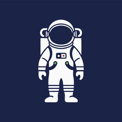 Innovative astronaut icon representing the thrill of space travel in a sleek and modern design.