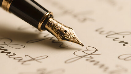 fountain pen writing