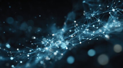 glowing network abstract design