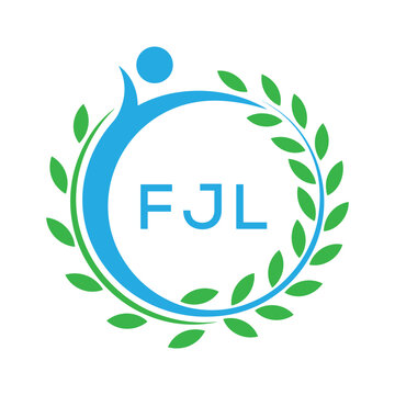 FJL letter logo. FJL blue image on white background. FJL Monogram logo design for entrepreneur and business. . FJL best Sports club logo.
