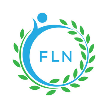 FLN letter logo. FLN blue image on white background. FLN Monogram logo design for entrepreneur and business. . FLN best Sports club logo.
