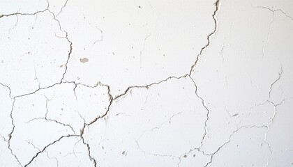 Obraz premium A detailed view of cracked wall, showcasing imperfections and textures, The lines and fissures create a sense of age and the wall surface itself has a rough texture 