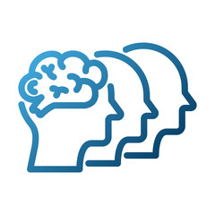 Social Anxiety Outline Illustration