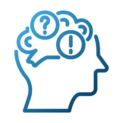 Anxiety Outline Illustration