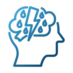 Depression Outline Illustration