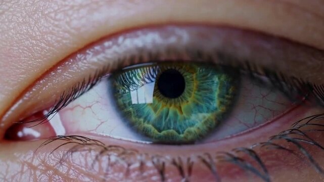 Human eye close up