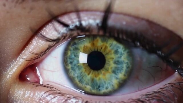 Human eye close up