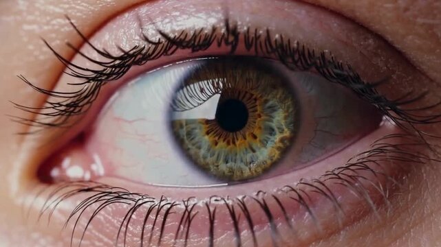 Human eye close up