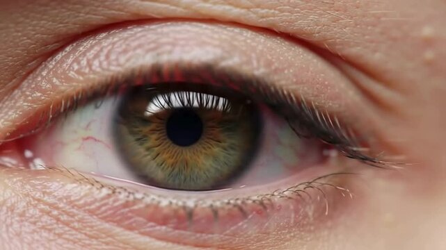 Human eye close up