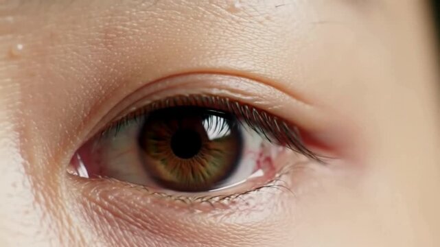Human eye close up